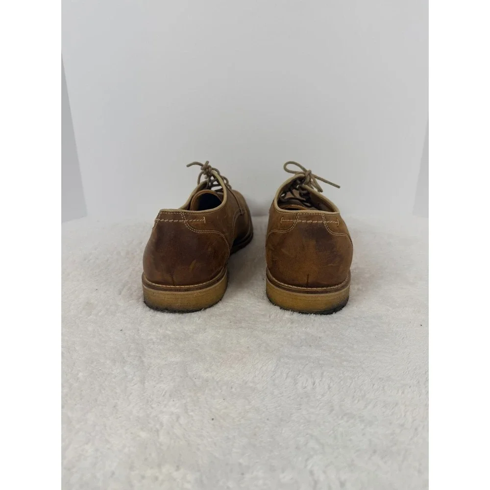 Johnston & Murphy Est. 1850 Sheepskin Leather Derby Shoes Men's 13M Brown